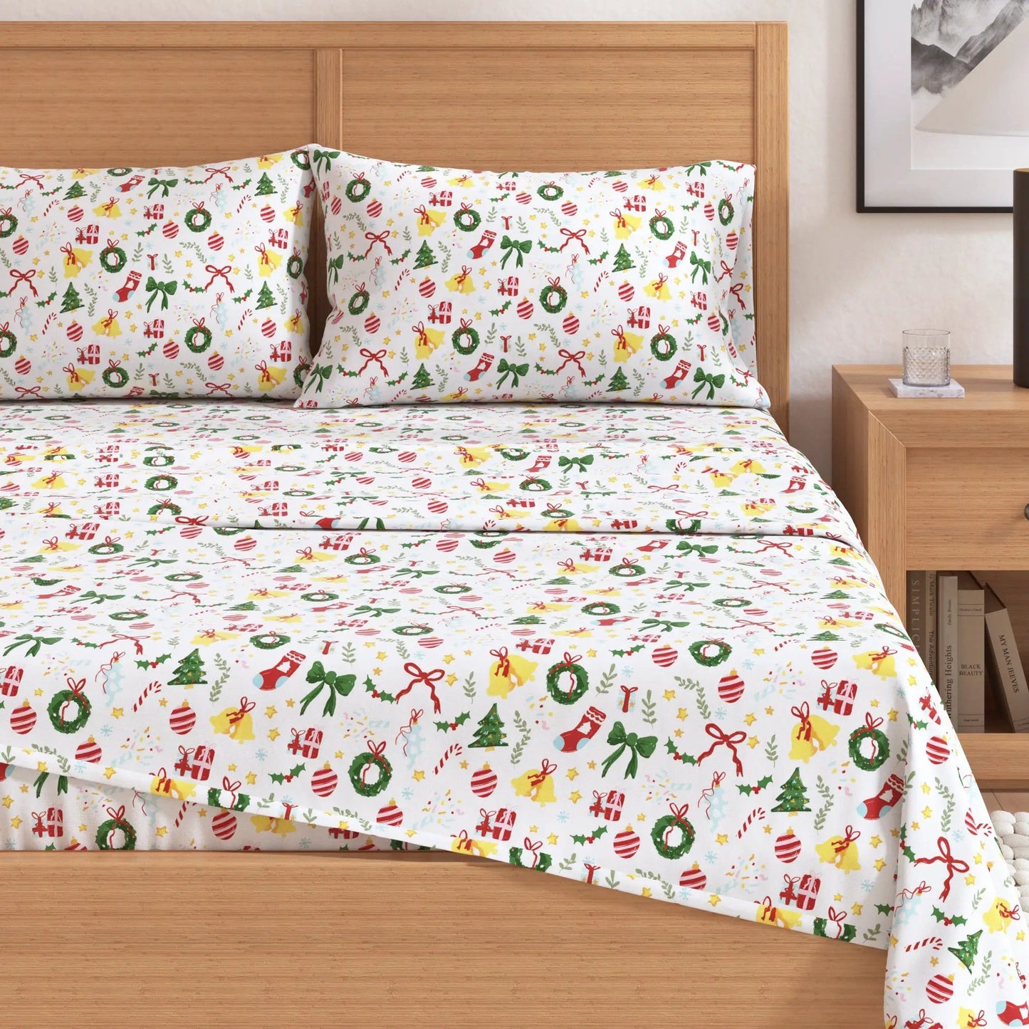 Turkish Cotton Christmas Flannel Sheet - Whittaker Collection from PriceLows™