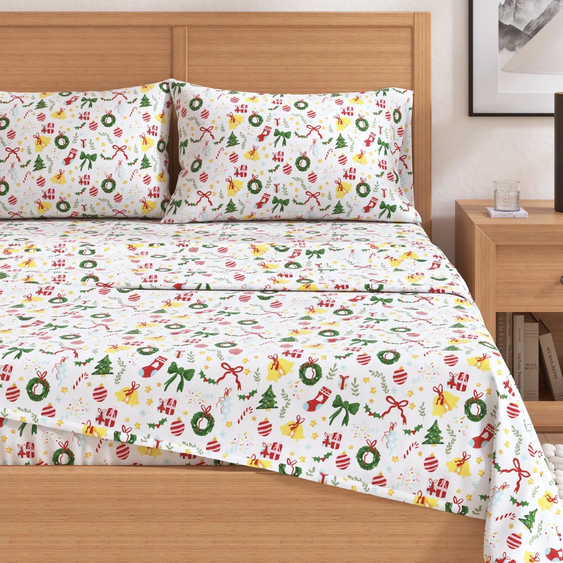 Turkish Cotton Christmas Flannel Sheet - Whittaker Collection from PriceLows™