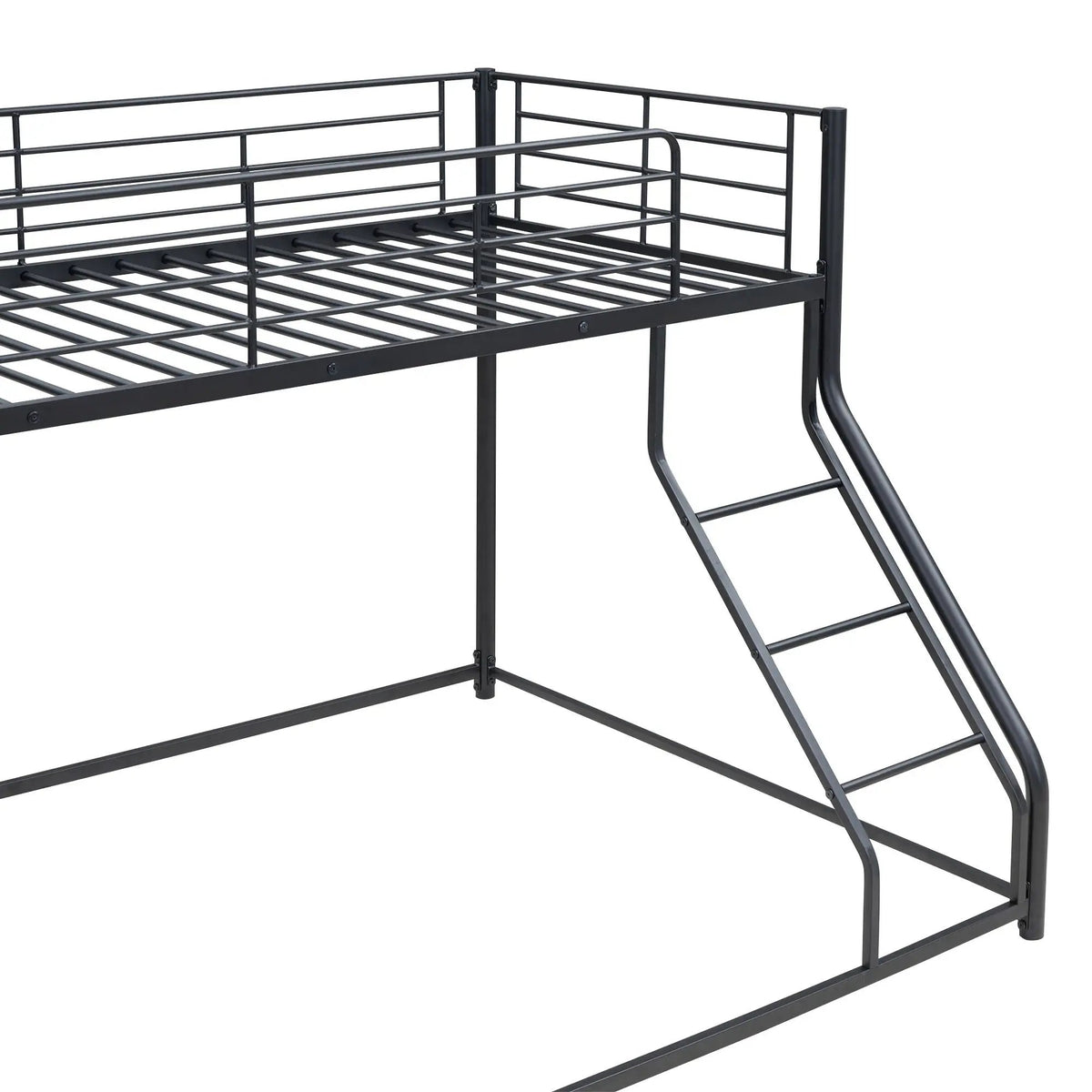 Metal Bunk Bed | Steel Frame | Sloped Ladder | Space Saving Design