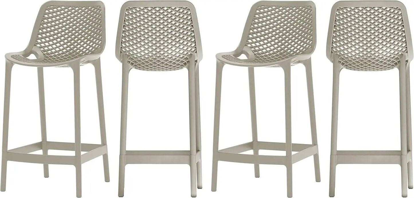 Contemporary Weather Resistant Outdoor Patio Stool Set from PriceLows™
