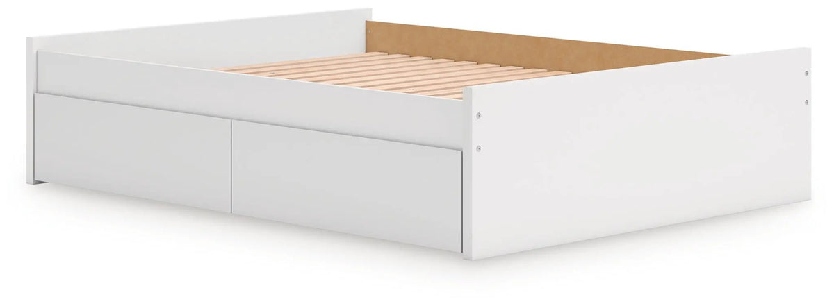 Platform Bed | Four Storage Drawers | Clean Minimal Design