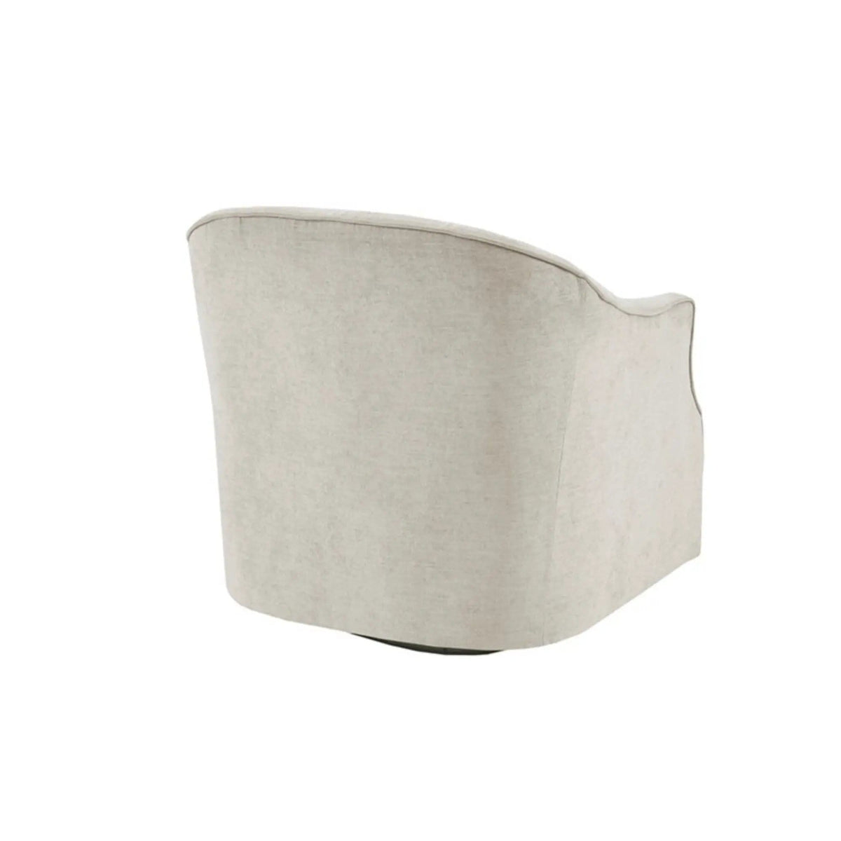Calvin Swivel Chair With 360 Degree Rotation | 31.85 x 30.3 x 29.73 in | Solid Wood & Metal | Beige