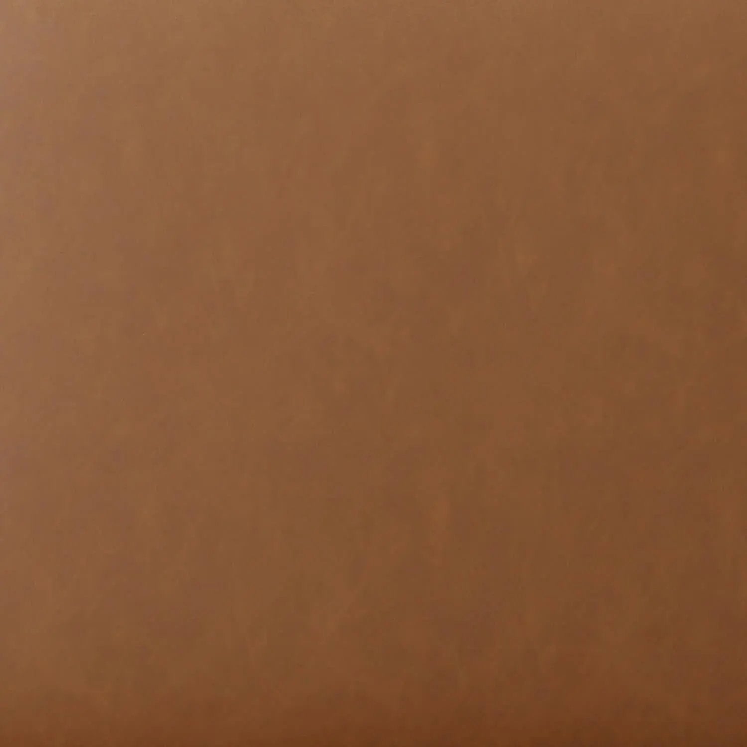 19-Inch Round Caramel Faux Leather Ottoman Footrest from PriceLows™