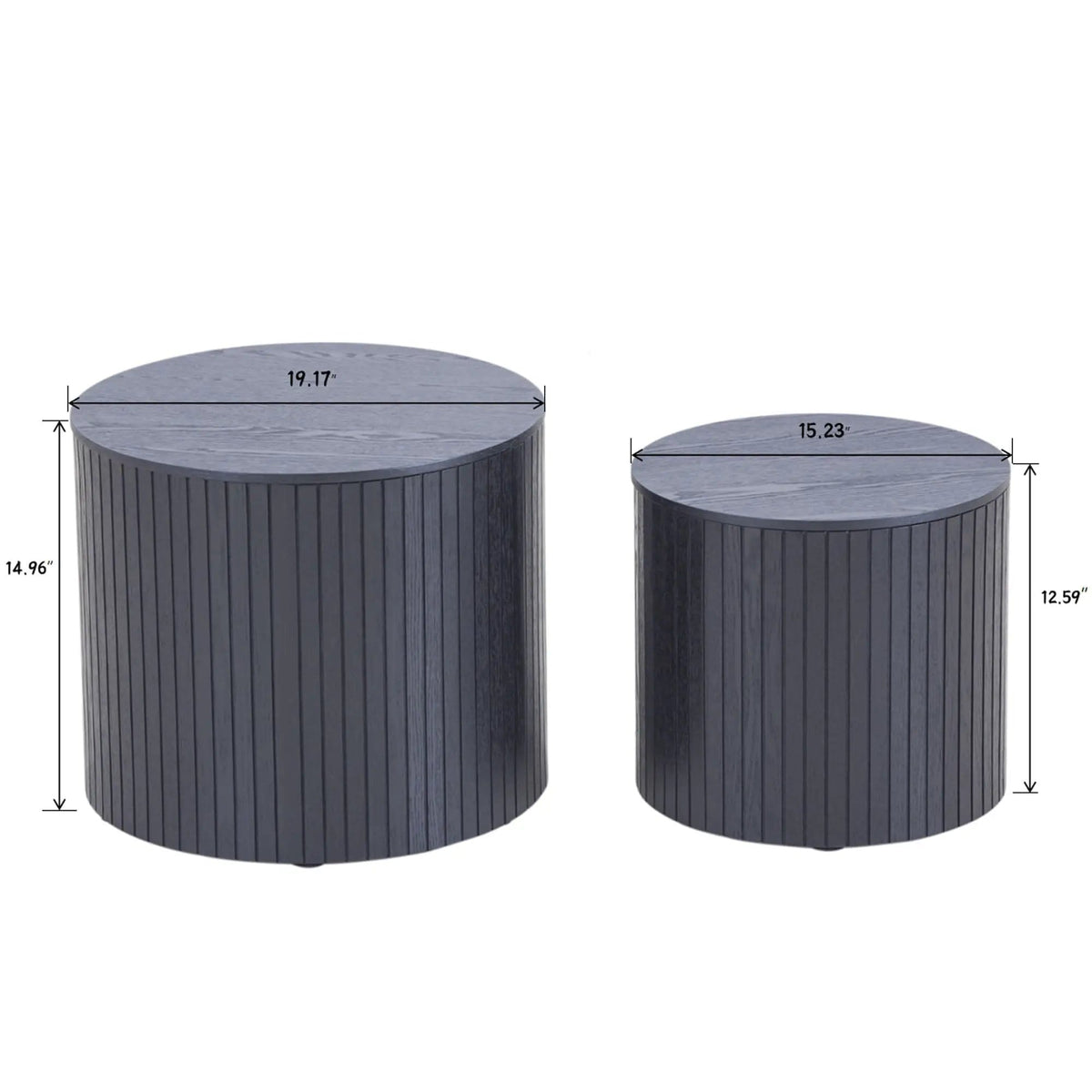 Handcrafted Nested Table Set, 2 Pieces | 2-Piece Set | Dining Room Furniture | Dining Room