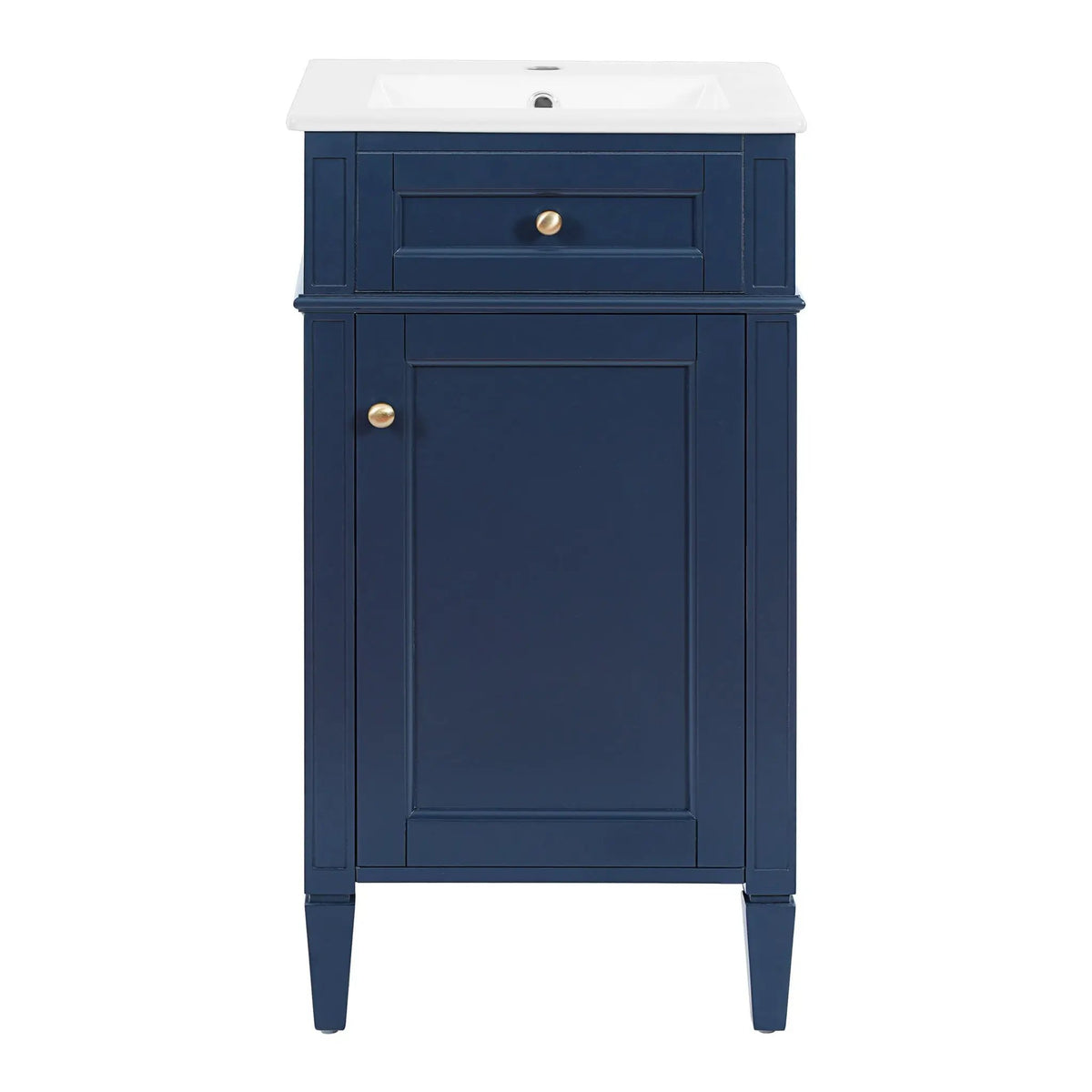 French Style Bathroom Vanity | Rectangular Design | Soft-Closing Door | Adjustable Shelf