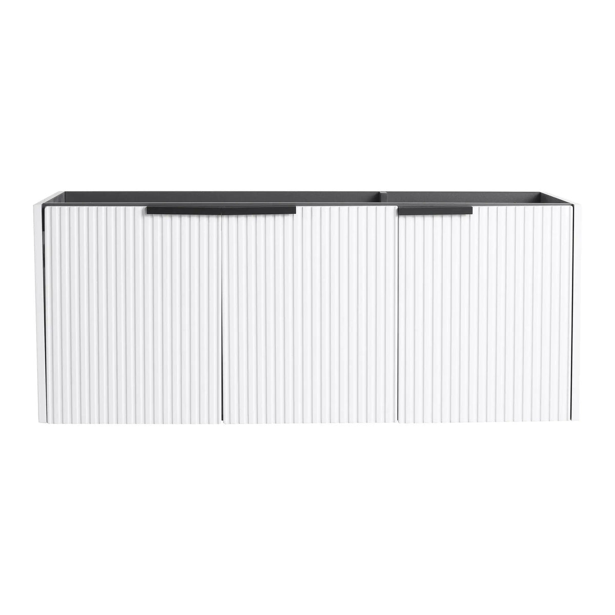 Wall Mounted Bathroom Vanity | Soft Close Doors | Wavy Door Panels