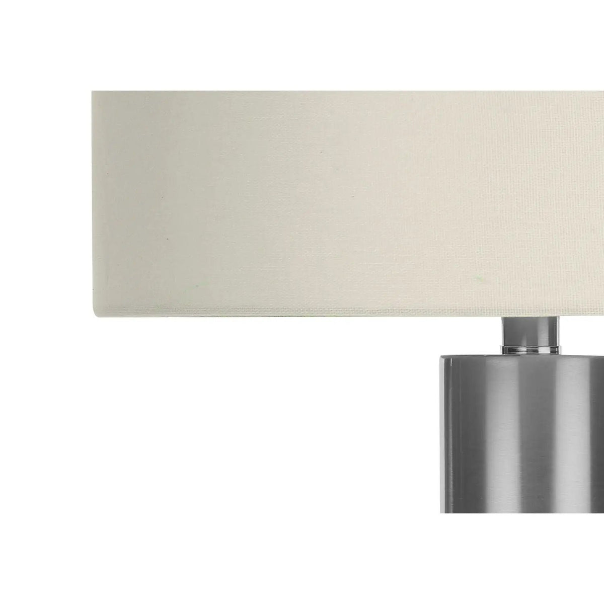 Metal Cylinder Table Lamp | Clear Acrylic Accent | 27.5 Inch Height | 3-Way Rotary Switch
