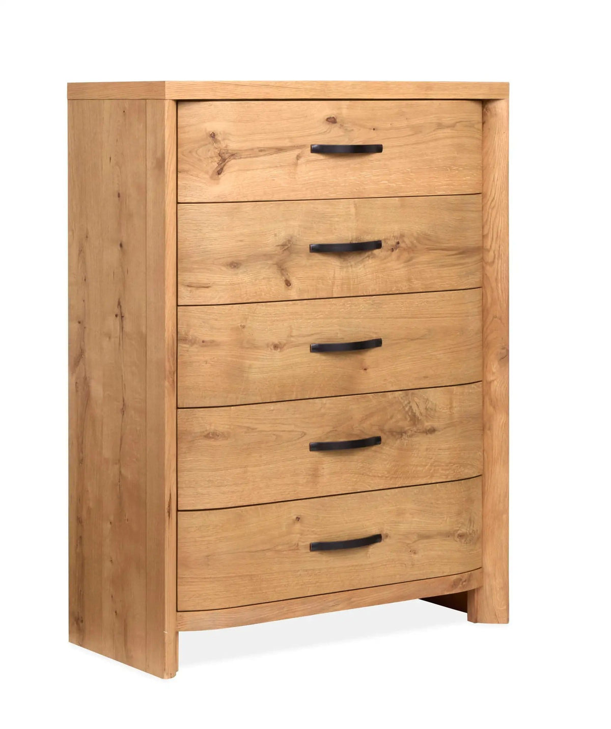 Laramie Drawer Chest | 18 x 40 x 54 in | Oak Veneer | Honey Wheat