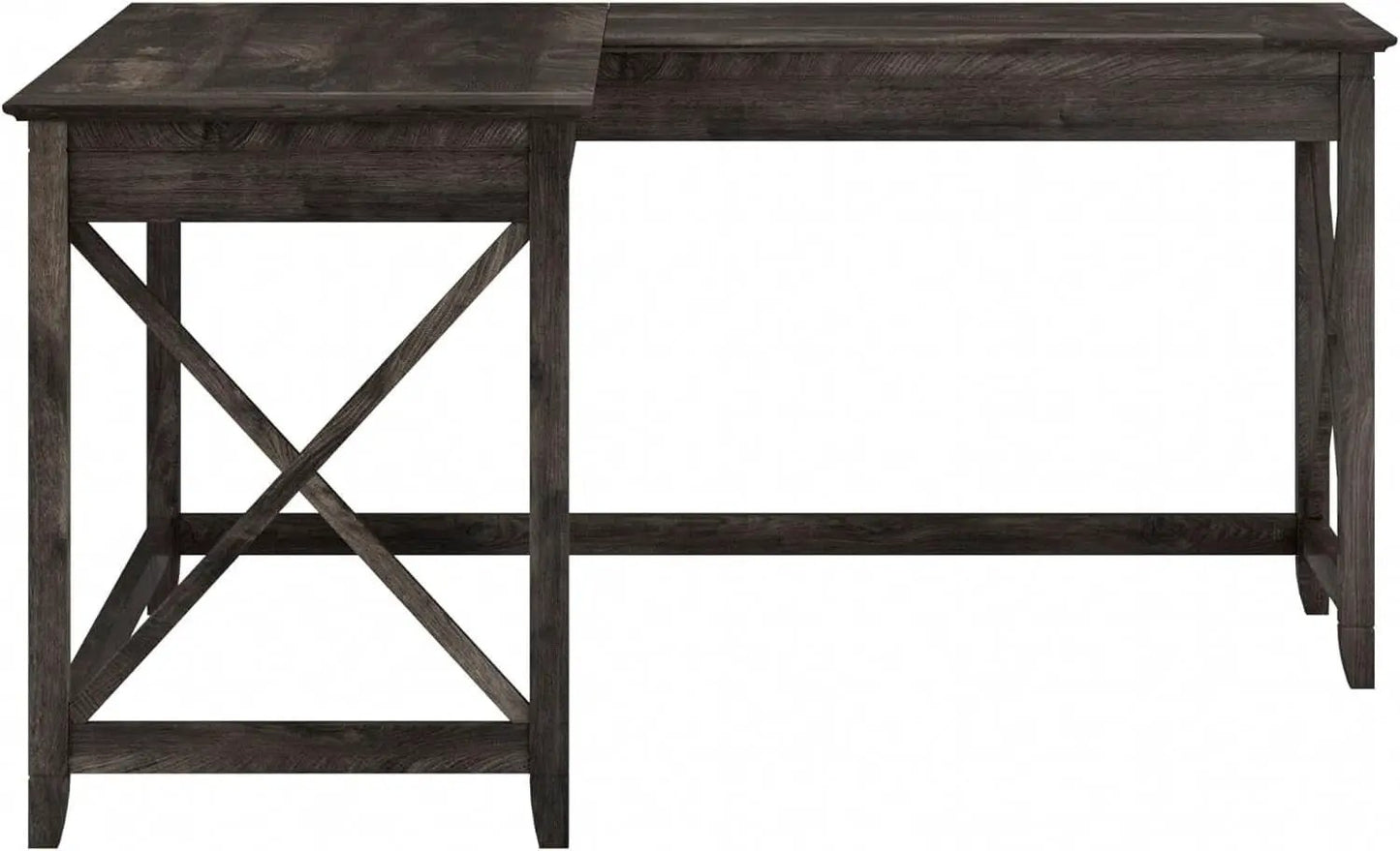 60 Inch L Shaped Desk Modern Farmhouse Home Office from PriceLows™