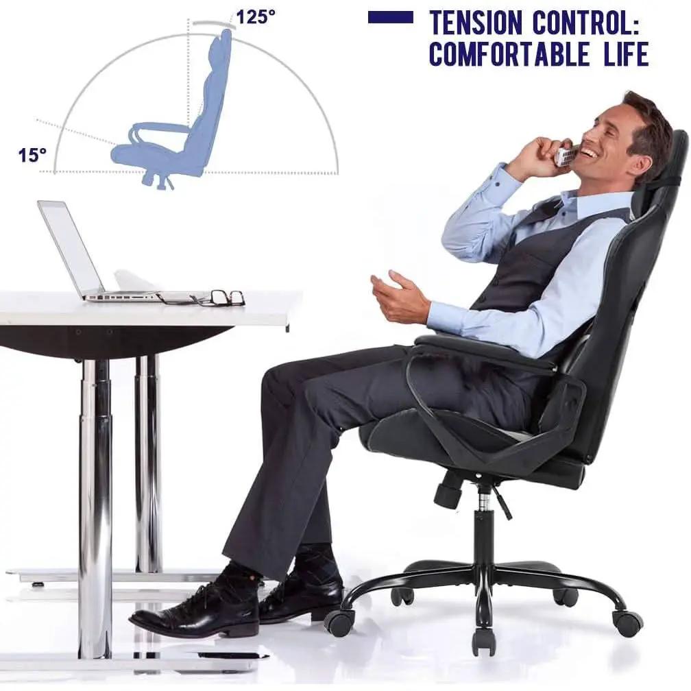 Ergonomic Gaming Chair White With Lumbar Support High Back from PriceLows™