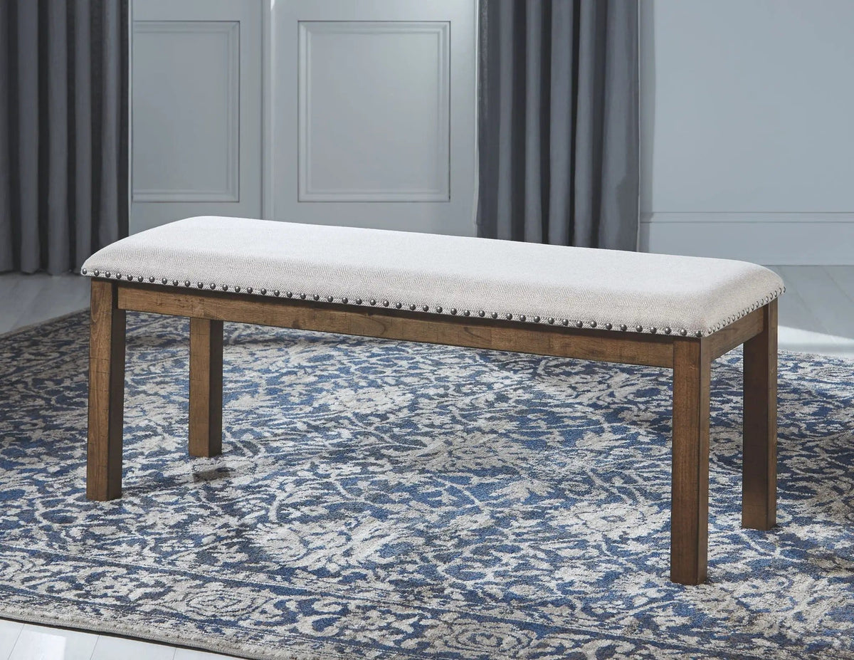 Moriville Rectangular Dining Table Set | 5 Piece Dining Room Set | Rubberwood | Dining Room