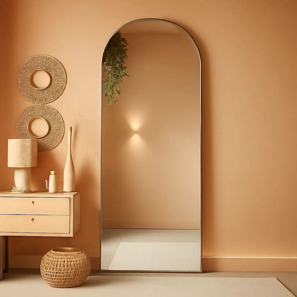 Arched Full Length Mirror 64x21 Inches For Living Room from PriceLows™