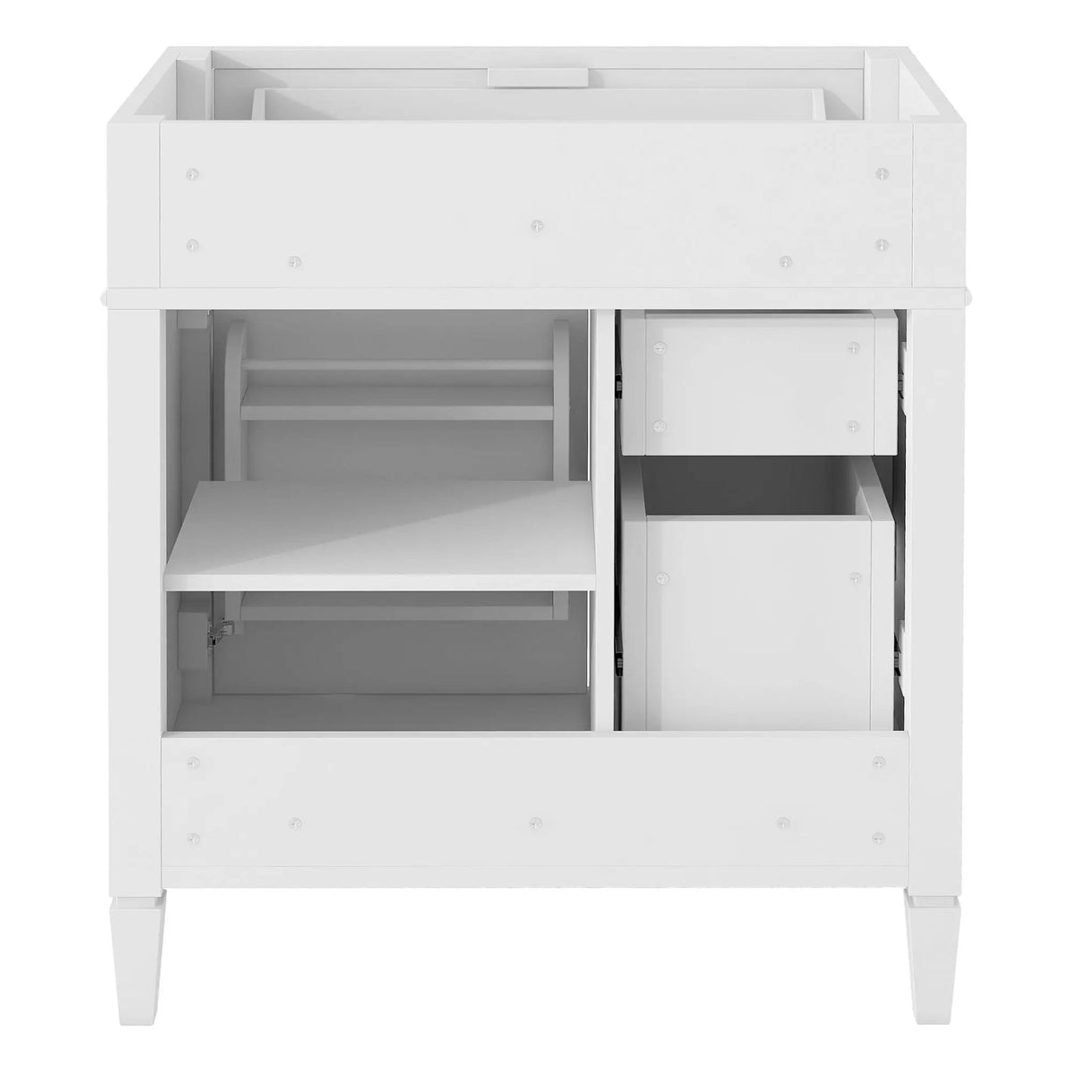 Bathroom Vanity | 3 Drawers | Blue Finish | Tip Out