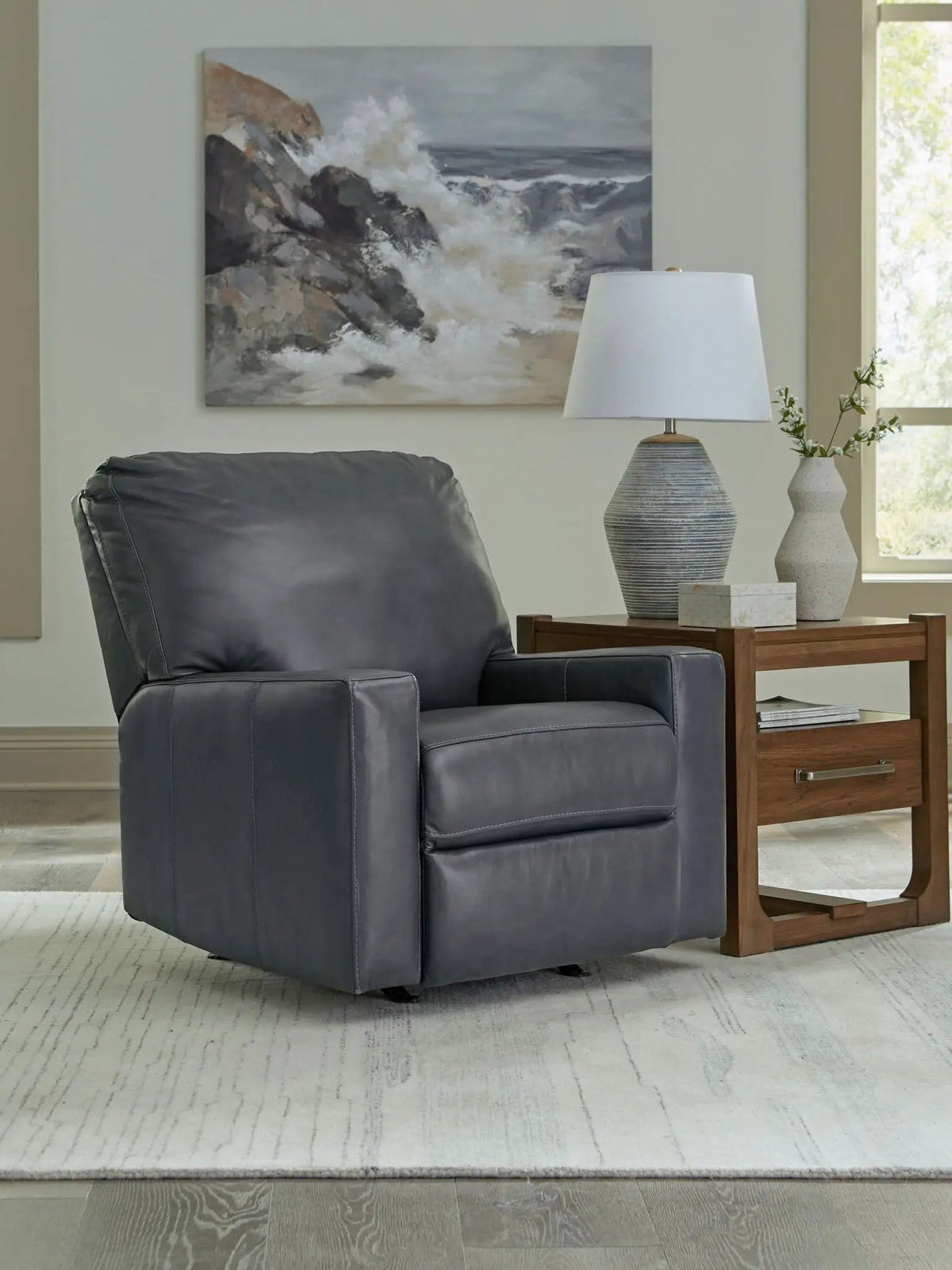 Bolsena Rocker Recliner Rocker Chair | 2 Pieces | Faux Leather | Living Room