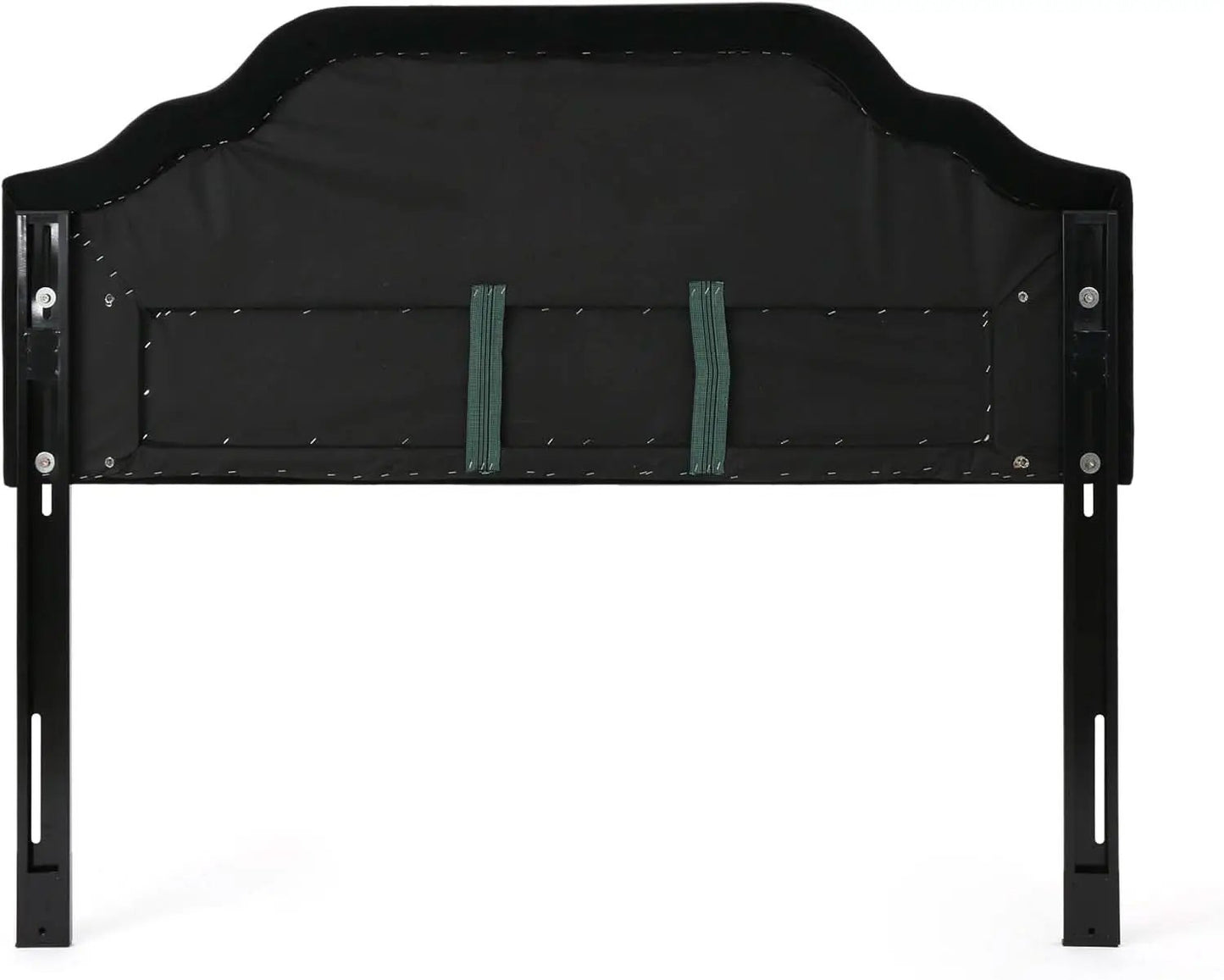 Contemporary Black Velvet Headboard with Button Tufted Design from PriceLows™