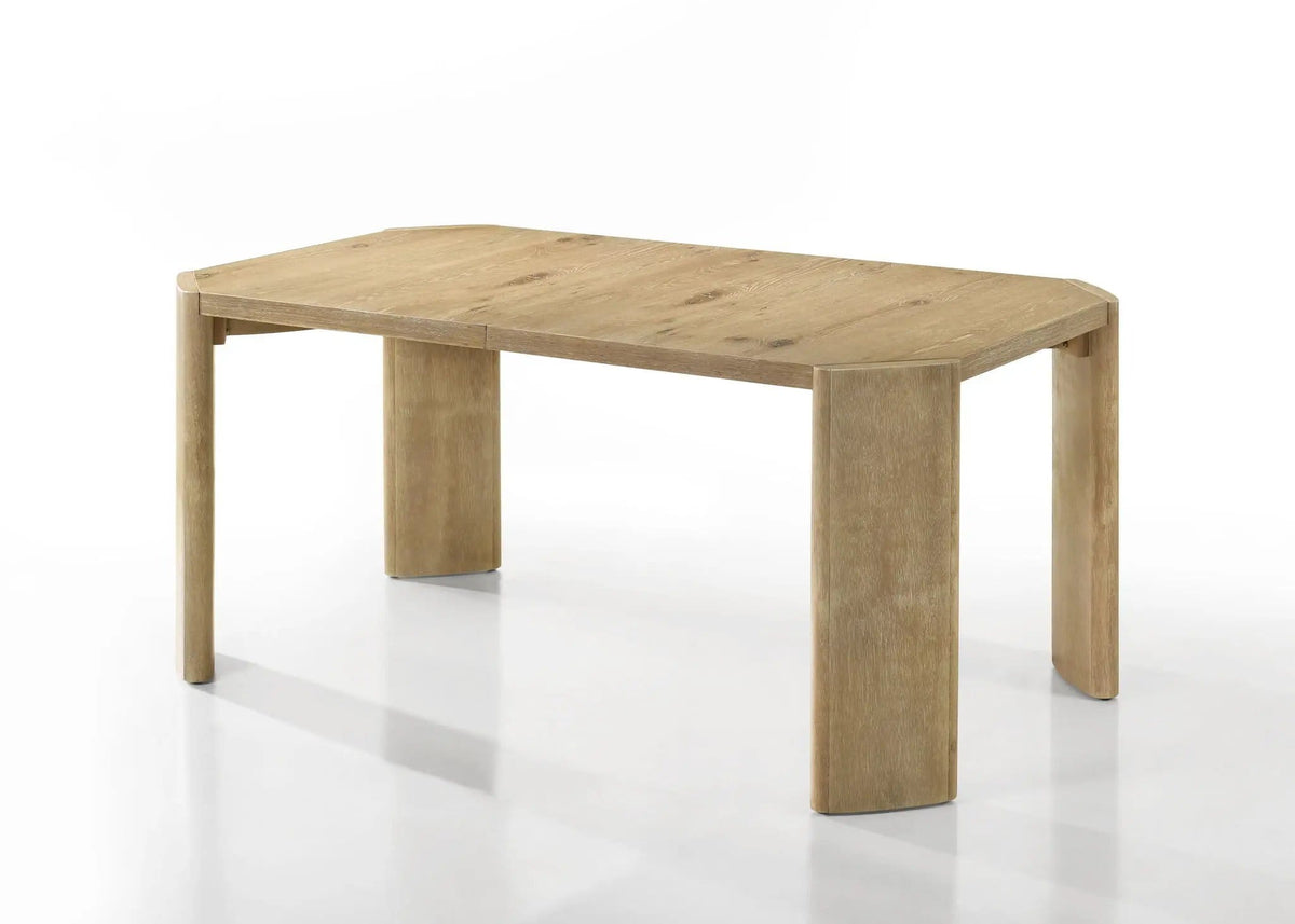 Magnus Extendable Rectangular Dining Table Dining Tables with Extension | 38 x 66 x 30 in | Wood | Oak Finish