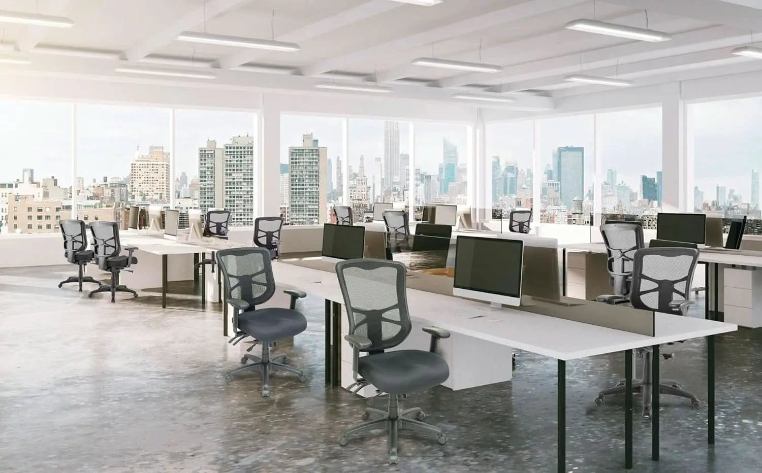 Elusion High Back Mesh Office Chair Black Adjustable Tilt from PriceLows™