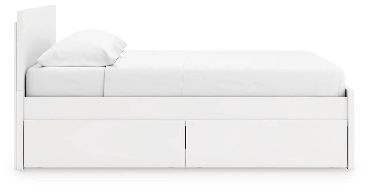 Onita Panel Platform Bed | Minimal Design | Ultra-Clean Lines | Easy-Elegant Solid Finish