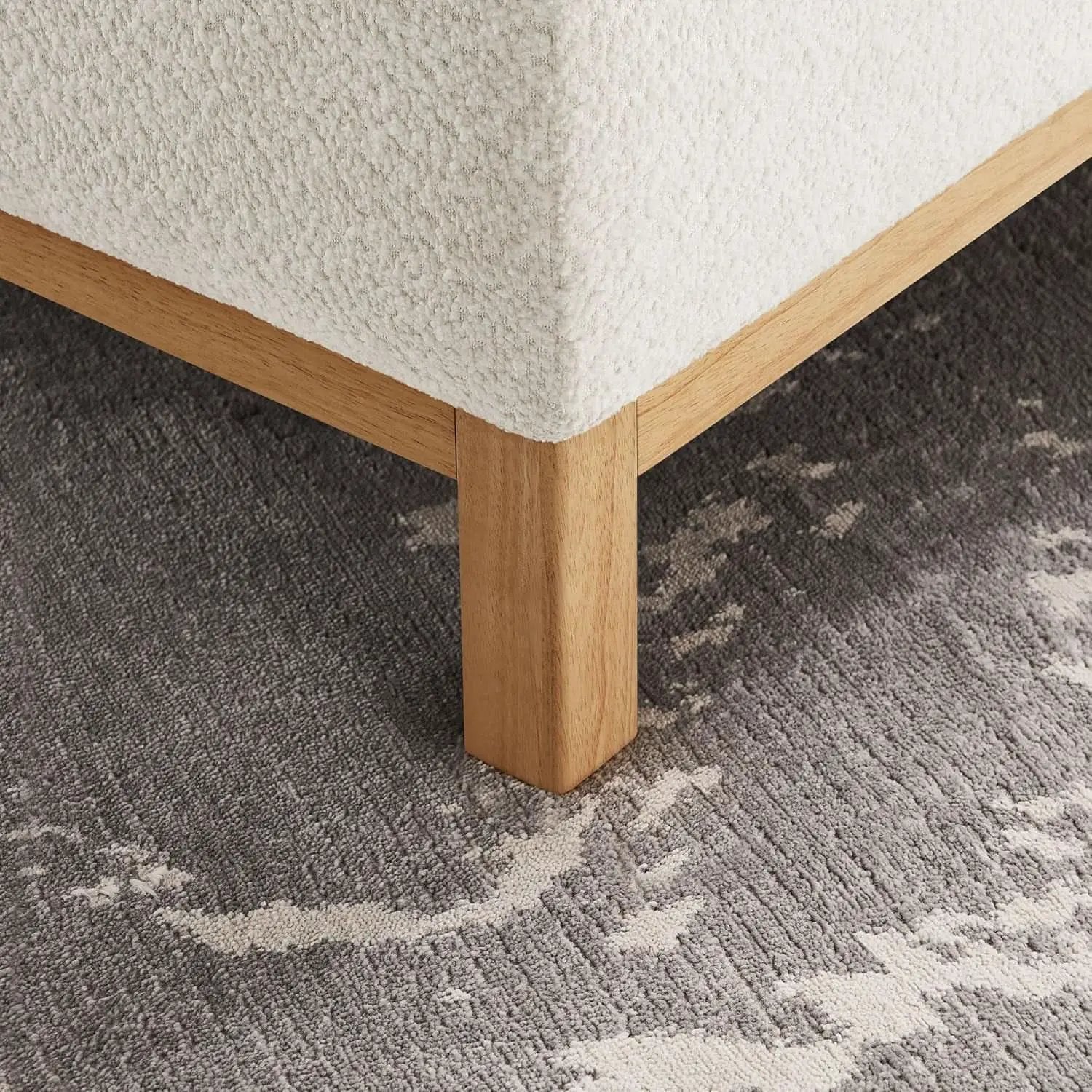 Beige 41.34 Inches Boucle Upholstered Accent Chair from PriceLows™