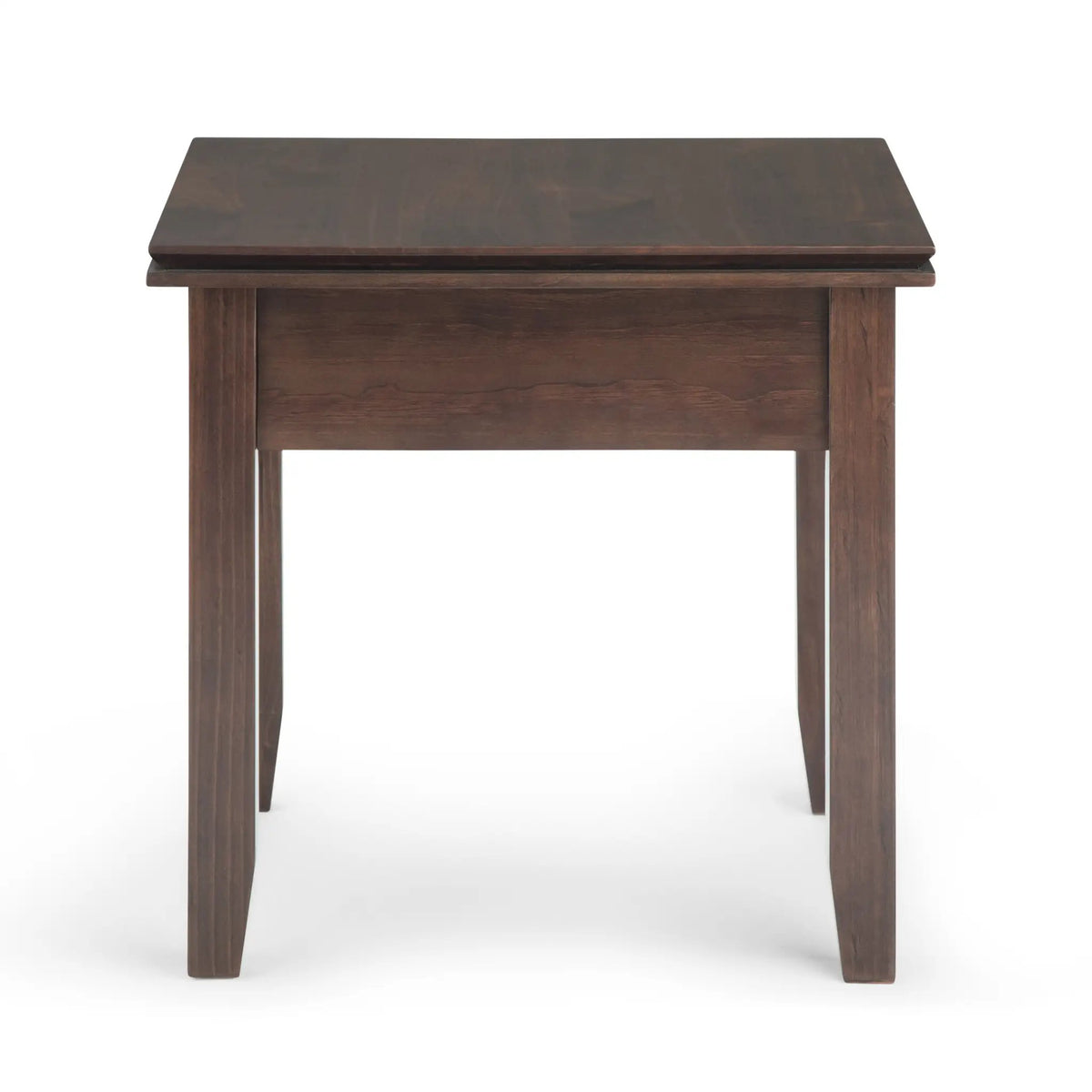 Artisan End Table | Handcrafted Solid Wood | One Drawer | Metal Drawer Glides
