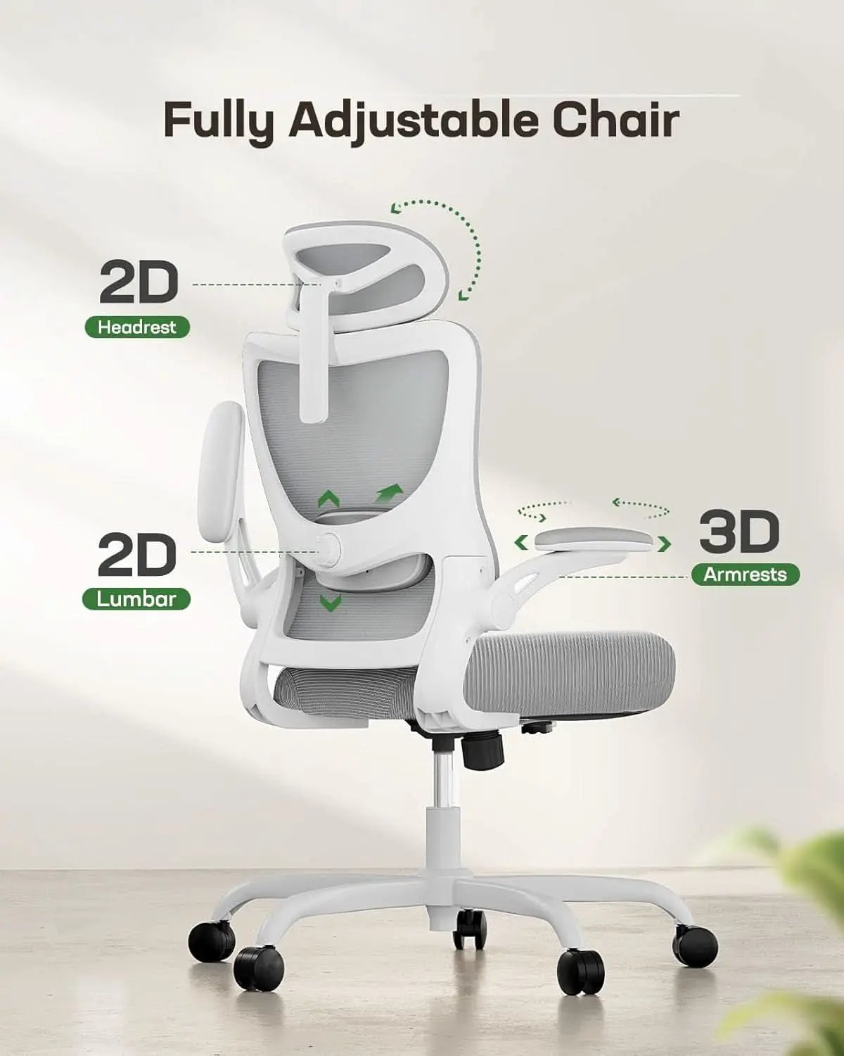 Ergonomic Mesh Office Chair With Adjustable Lumbar Support from PriceLows™