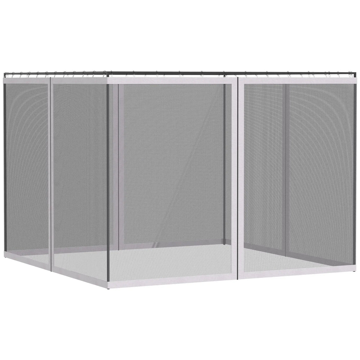 Outsunny Gazebo Mesh Sidewall Netting | 10 x 13 Ft | Four Zip-On Panels | Replacement Screen