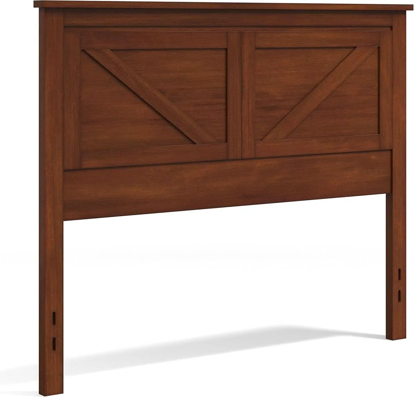 Farmhouse Style Cherry Wood Panel Headboard for Bedrooms from PriceLows™