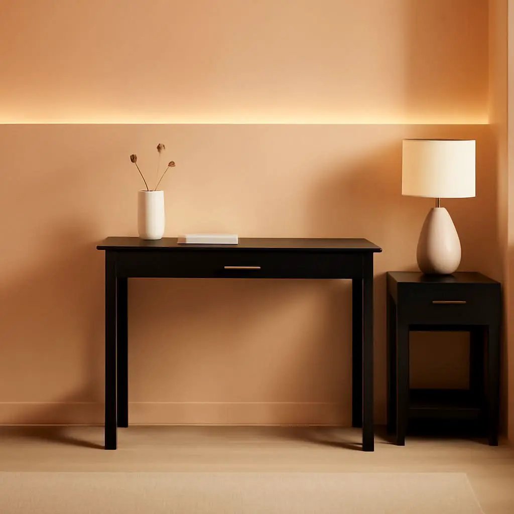 Jaya Writing Desk Large Blackwood With Drawer Home Office Desk from PriceLows™