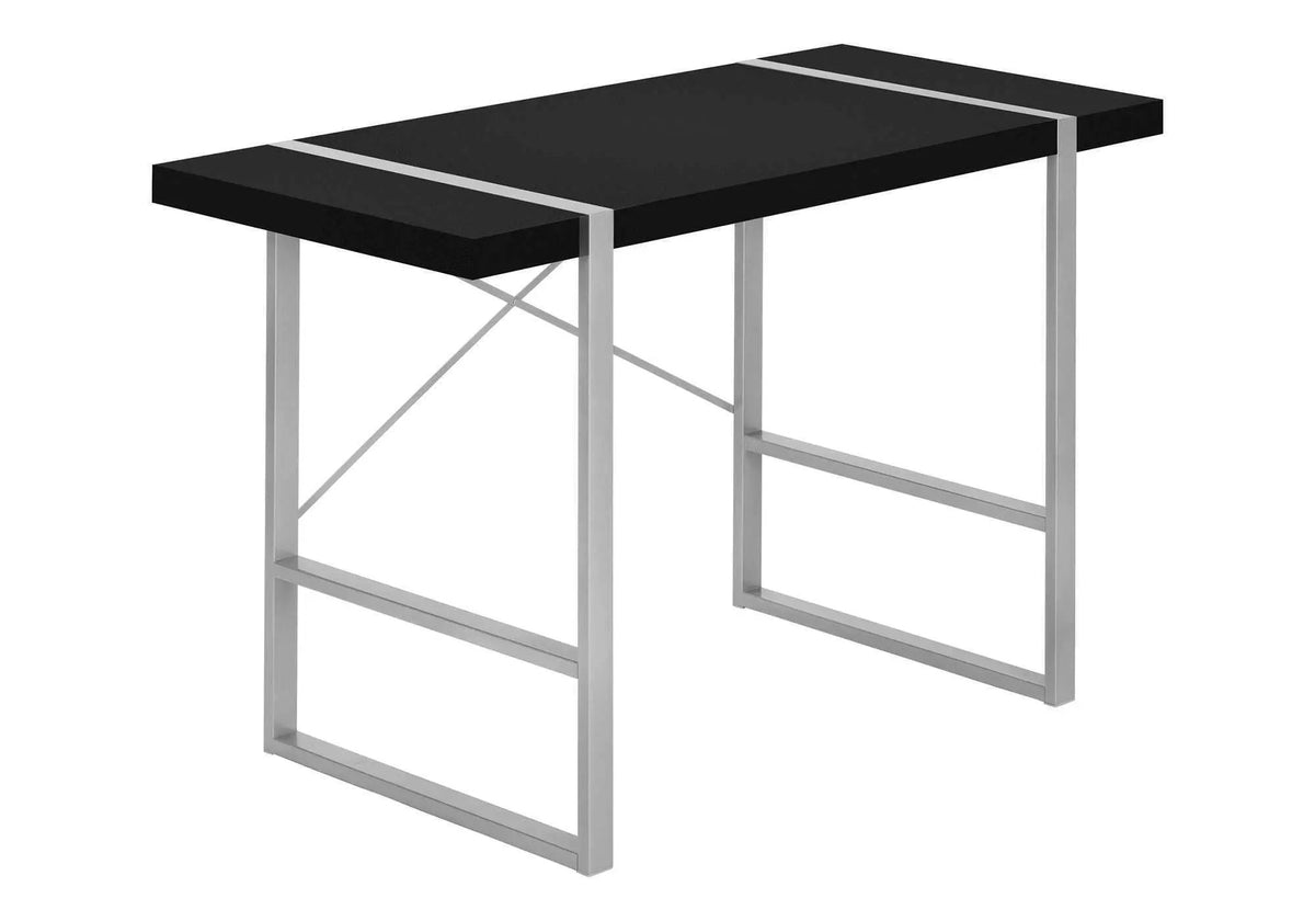 Industrial Computer Desk | 49 Inch Width | Robust Metal Legs | X-Shaped Support Bar