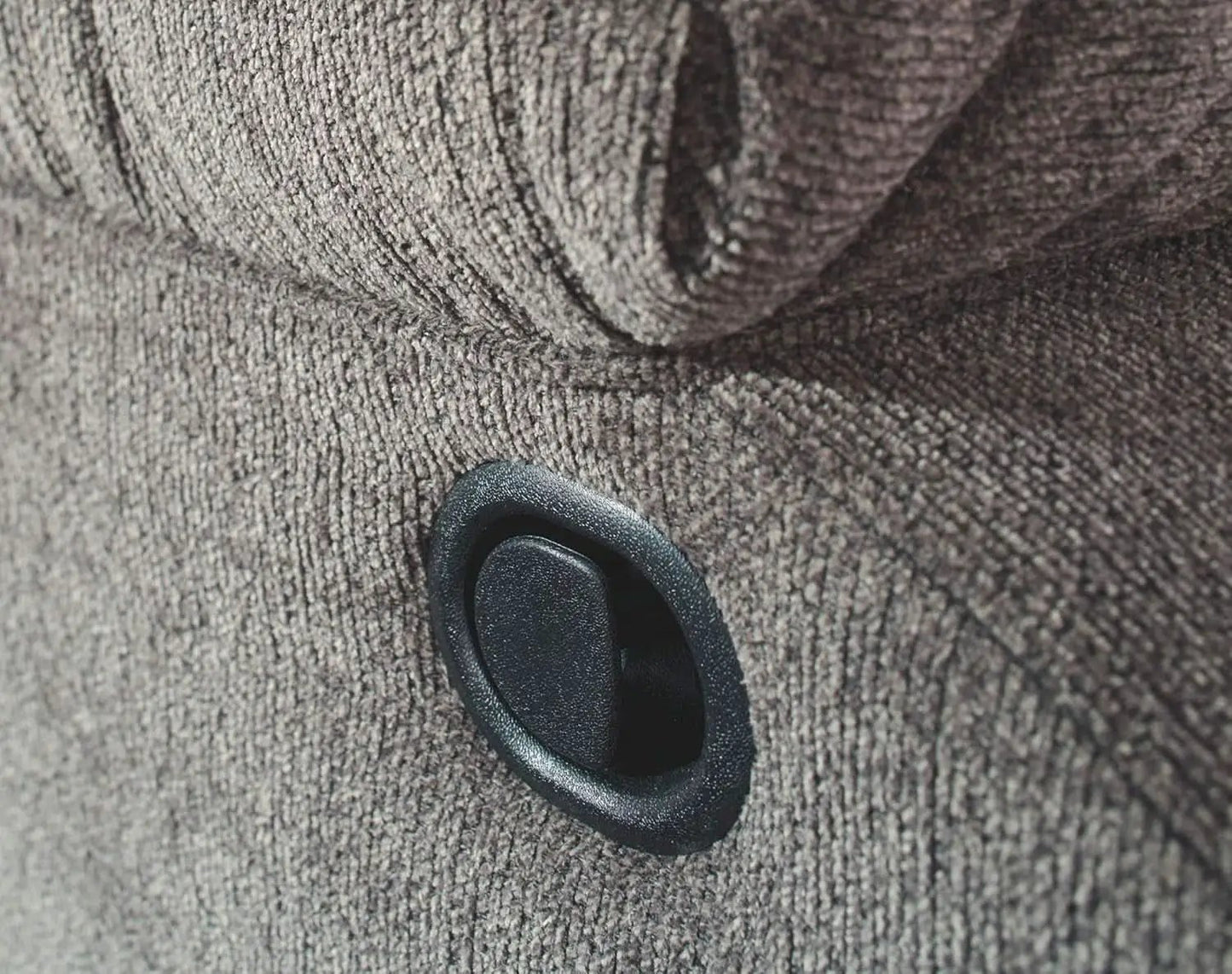 Dark Gray Rocker Recliner With Waterfall Back Design from PriceLows™