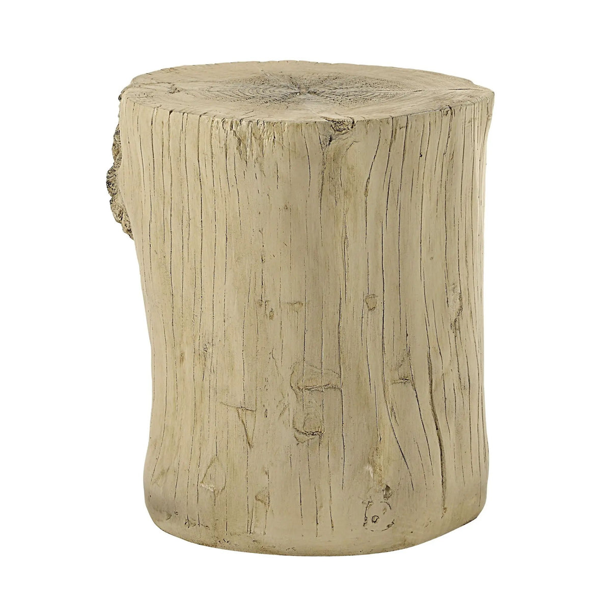 Gene Fiber Concrete Accent Table | Brown Finish | Round Fixed Top | Engineered Stone