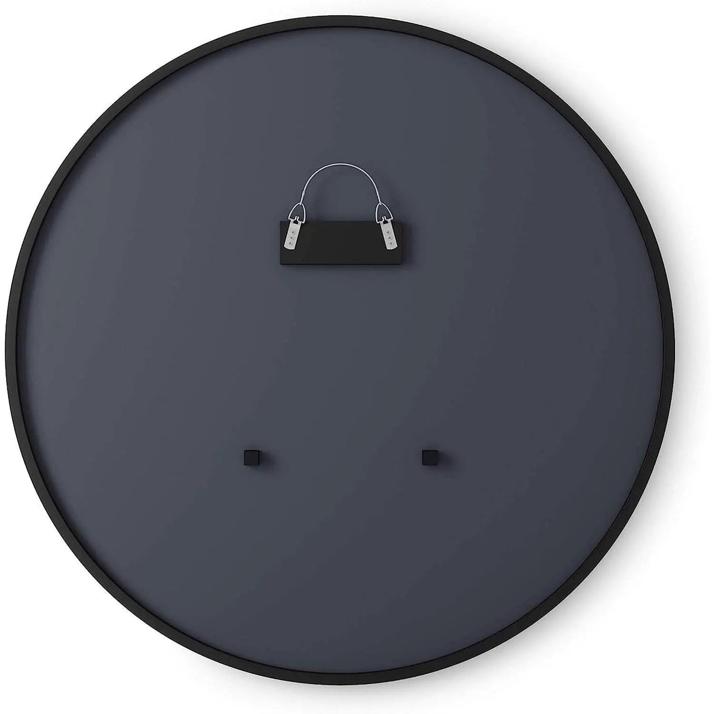 Round Rubber Wall Mirror 37 Inch Diameter With Protective Rubber Frame from PriceLows™