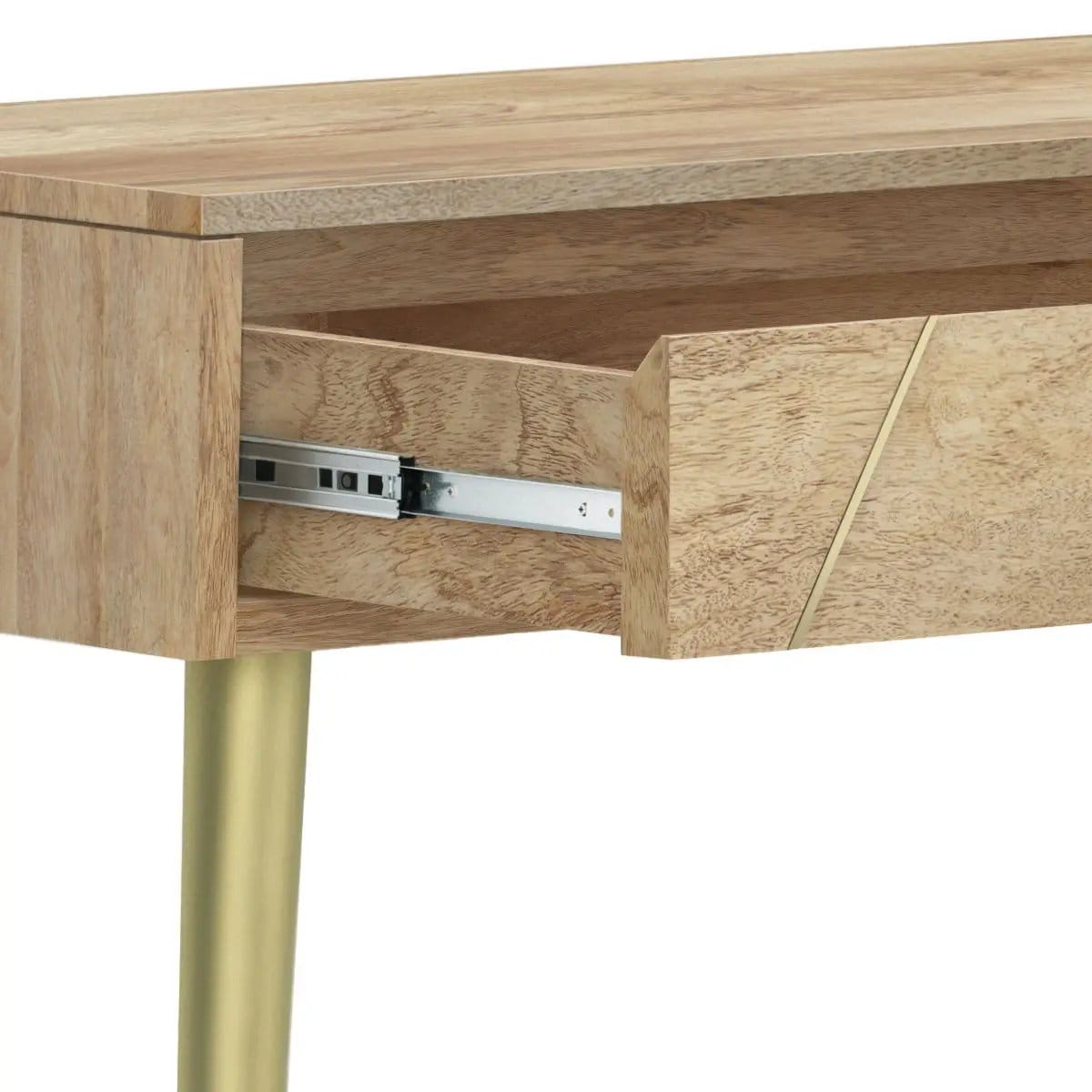Jager Console Table | 48 x 15 x 32 in | Metal & Wood | Natural