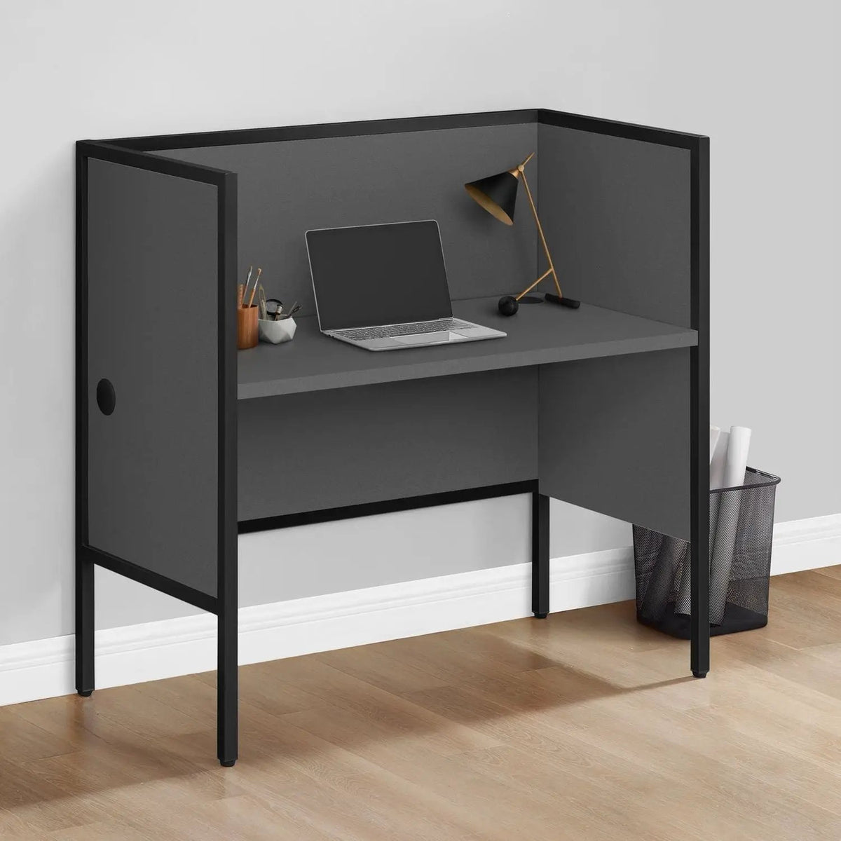 Commercial Office Cubicle Desk | 48 Inch Workstation | ANSI/BIFMA Standards | Space-Saving Features