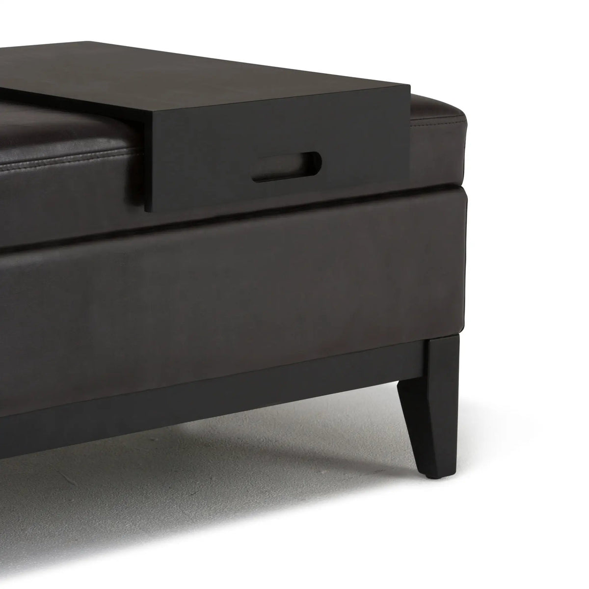 Oregon Contemporary Storage Ottoman Bench | Serving Tray | Lift Open Lid | Child Safety Hinge