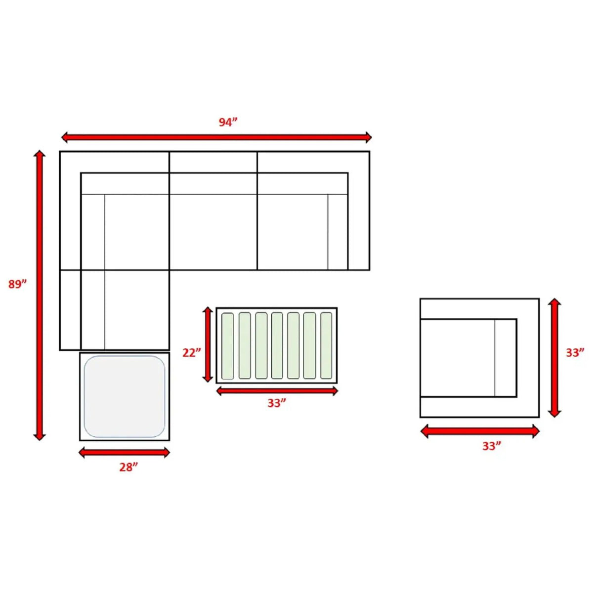 Outdoor Sectional Set | Handcrafted Wicker | Ultra-Soft Cushions | Entertainment Seating