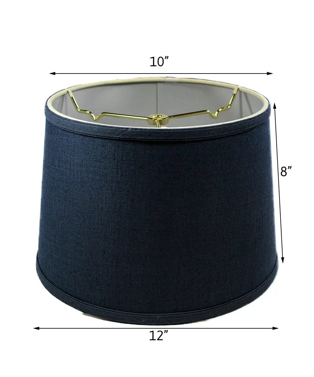 Drum Lamp Shade | 12X8 Inch Hardback | Textured Slate | Home Decor