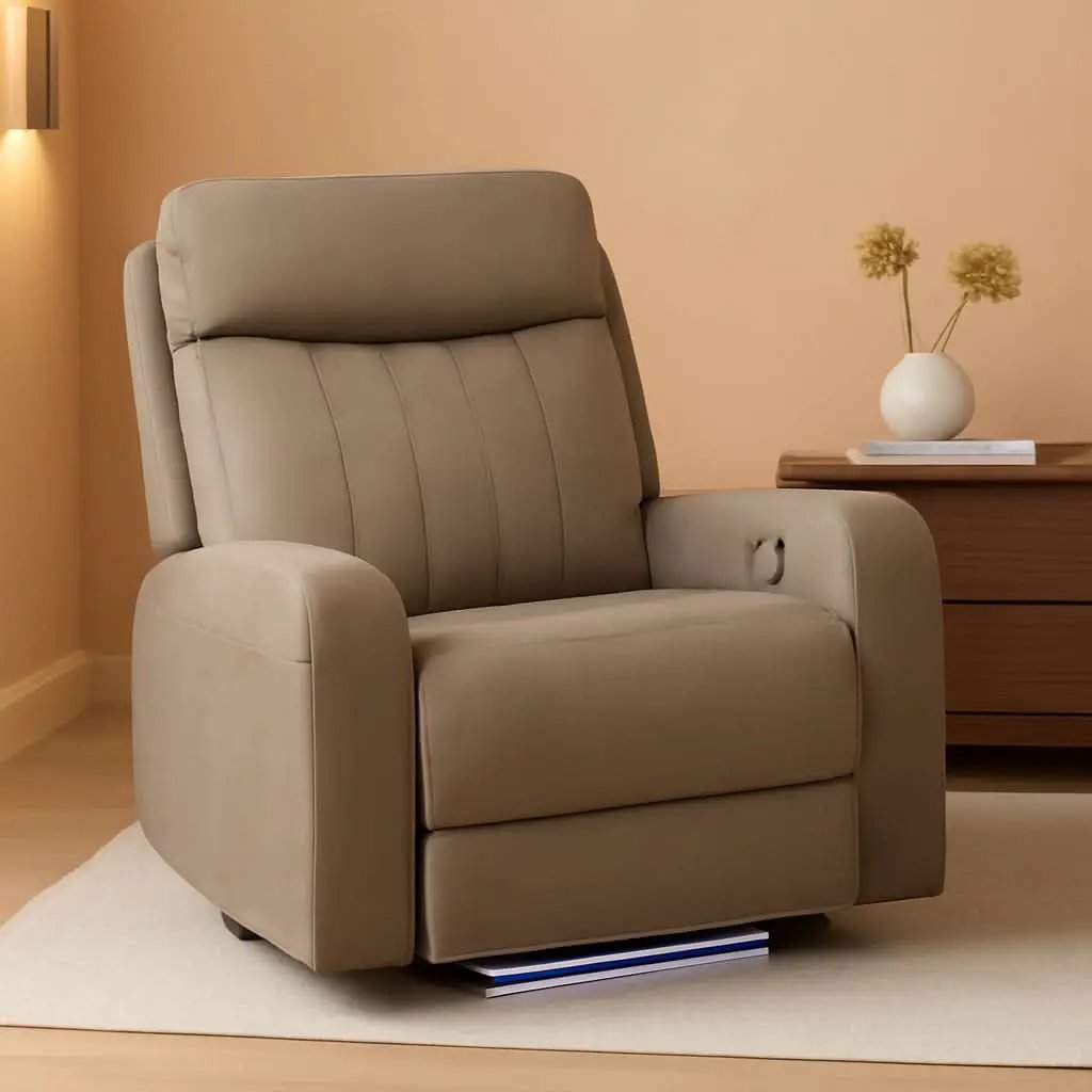 Rv Power Recliner With Massage Left Hand Polyhyde Fabric from PriceLows™