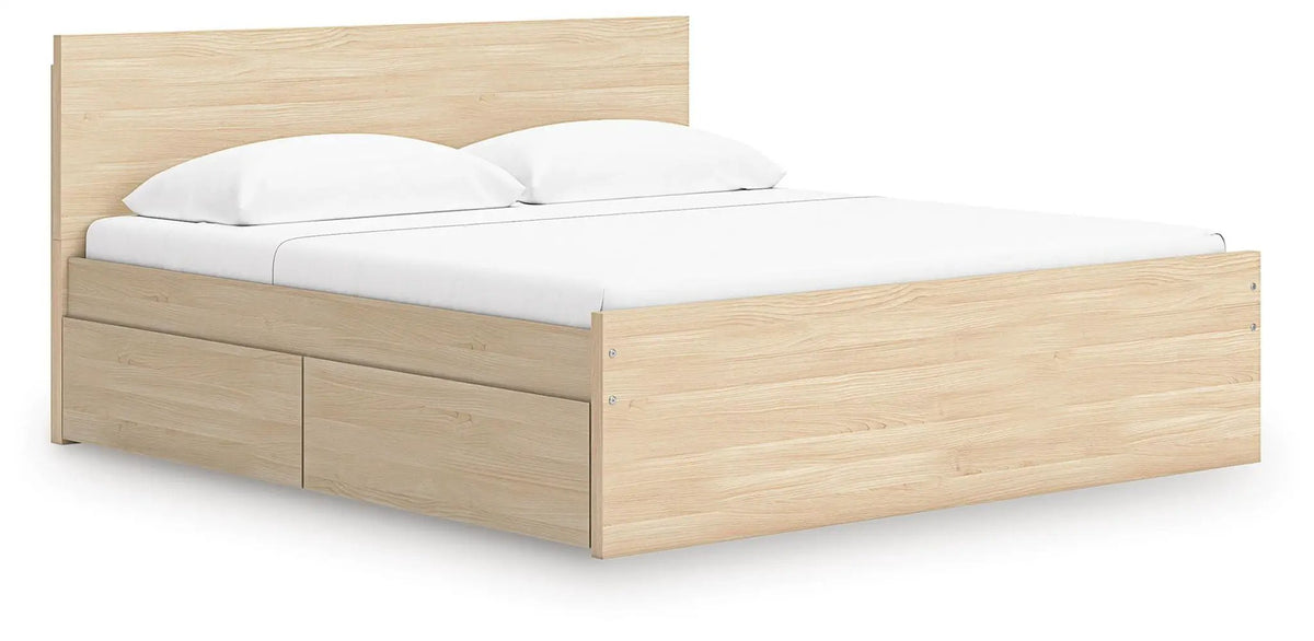 Onita Panel Platform Bed | Minimal Design | Ultra-Clean Lines | Easy-Elegant Solid Finish