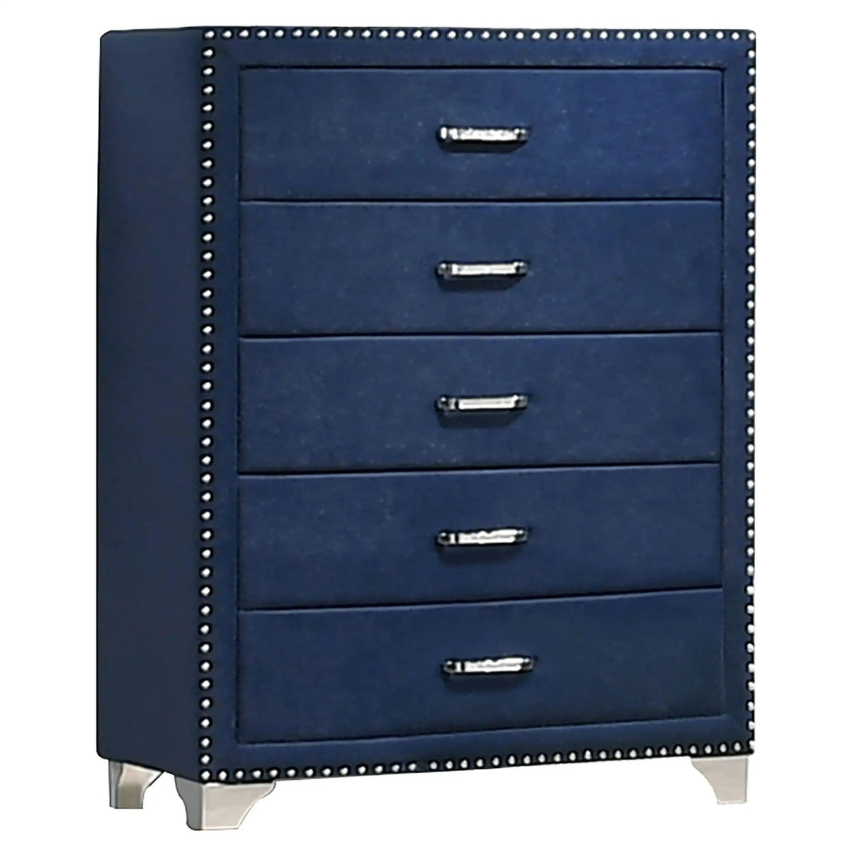 Melody 5-piece Queen Bedroom Set Pacific | 5-Piece Set | Velvet | Blue
