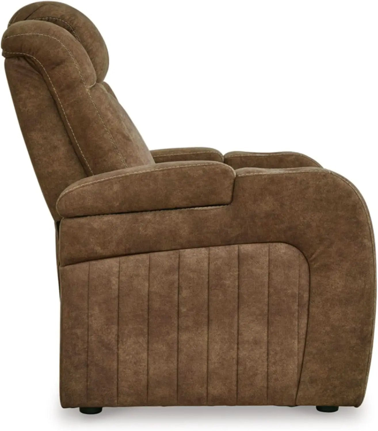 Wolfridge Dark Brown Power Recliner With USB Ports from PriceLows™