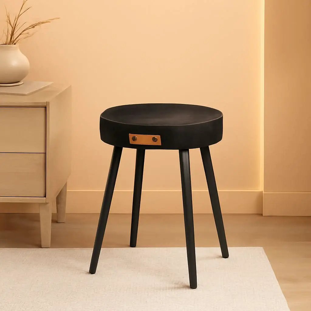 Dining Chairs Ink Black 19 Inch Tall Set Of 2 Sturdy from PriceLows™