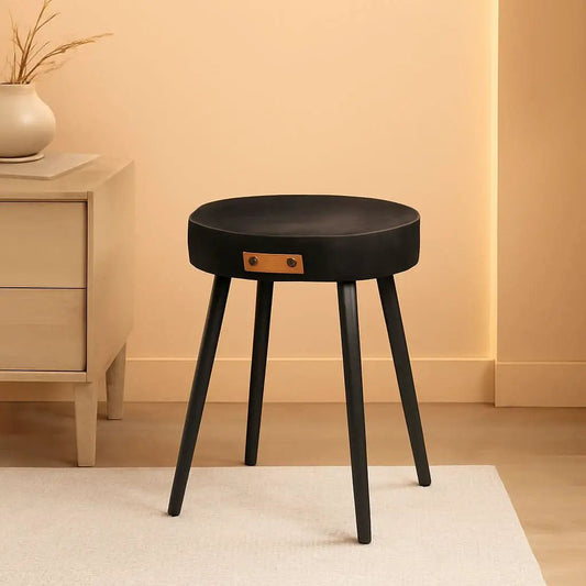 Dining Chairs Ink Black 19 Inch Tall Set Of 2 Sturdy from PriceLows™