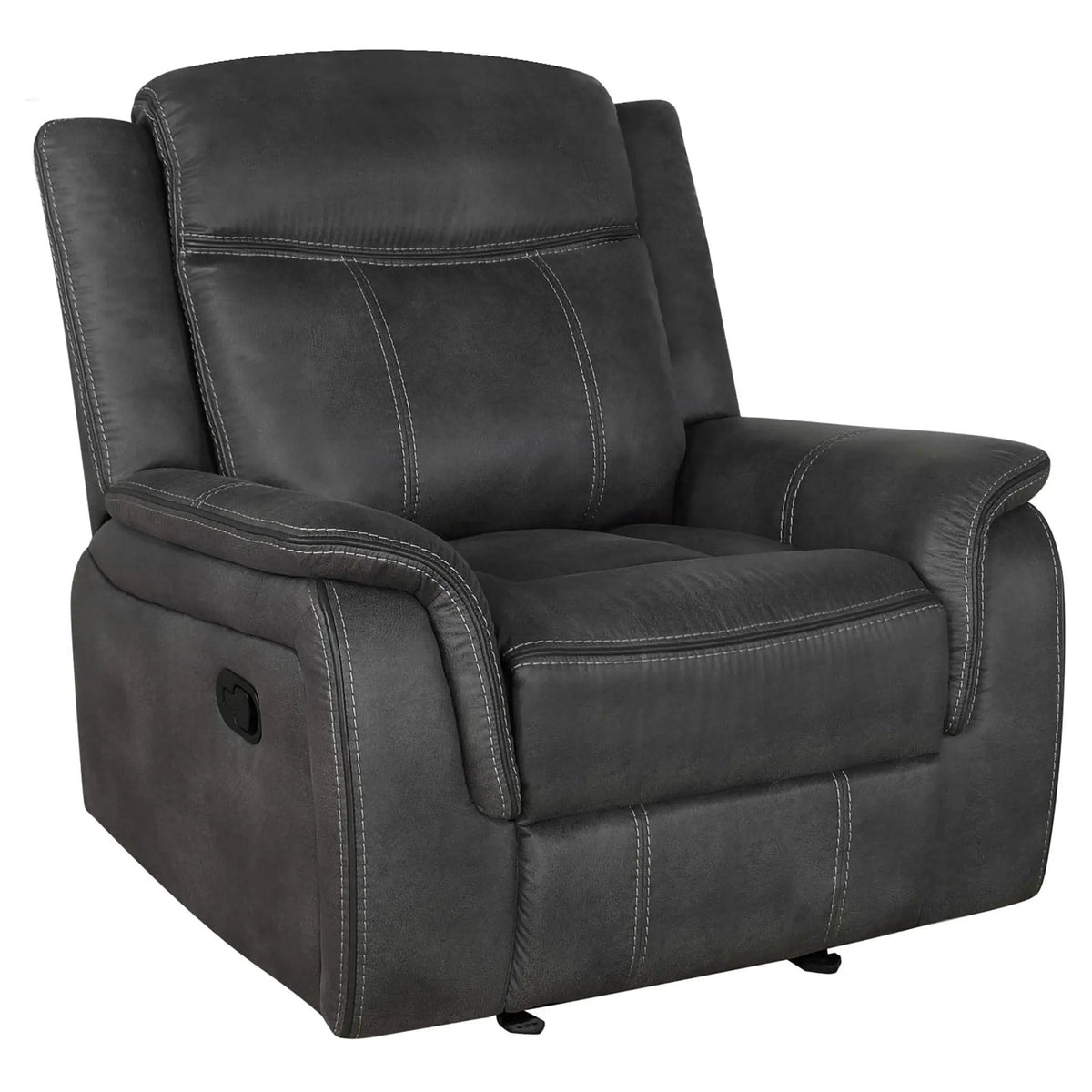 Lawrence 3-piece Upholstered Reclining Sofa Set | 3-Piece Set | Living Room Furniture | Charcoal