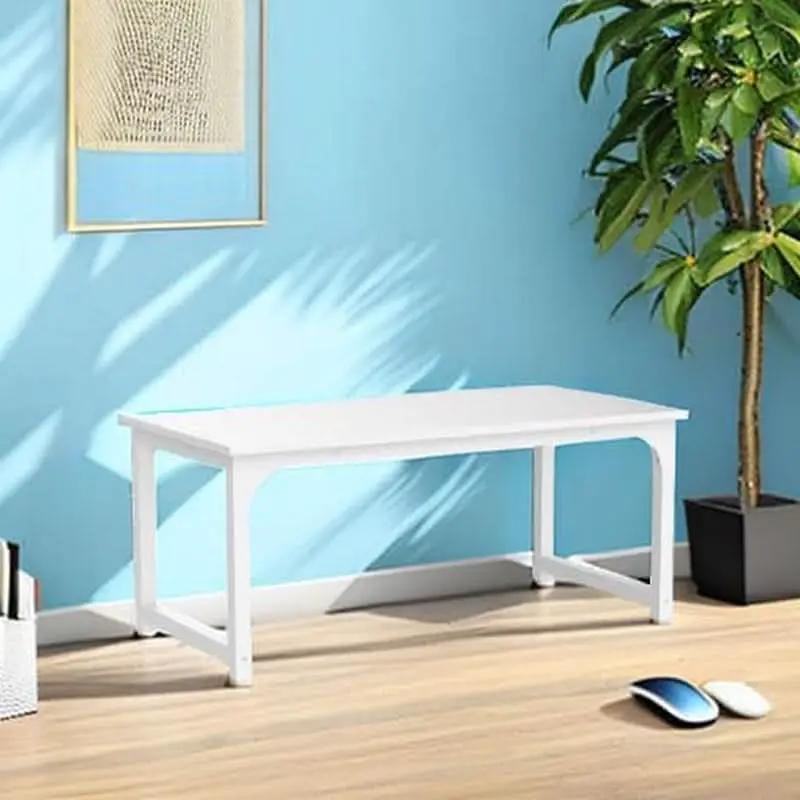 63 Inch White Executive Office Desk 31.5 Inch Wide from PriceLows™