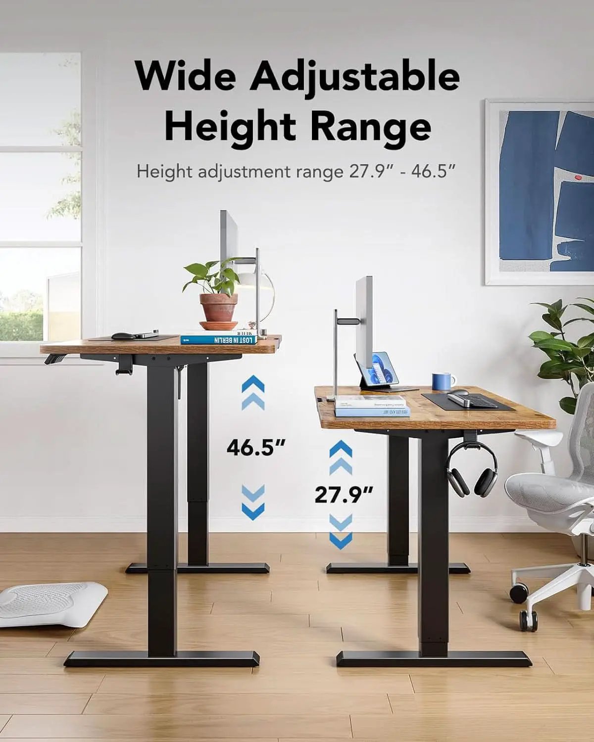 48x24 Inch Electric Standing Desk With Adjustable Height from PriceLows™