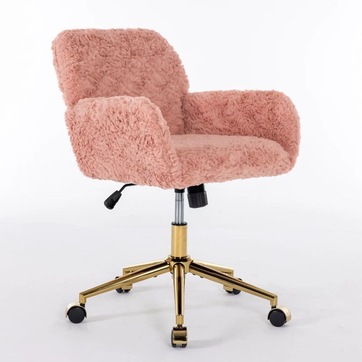 Office Chair | Adjustable Height | Reclining Faux Fur Seat | Large