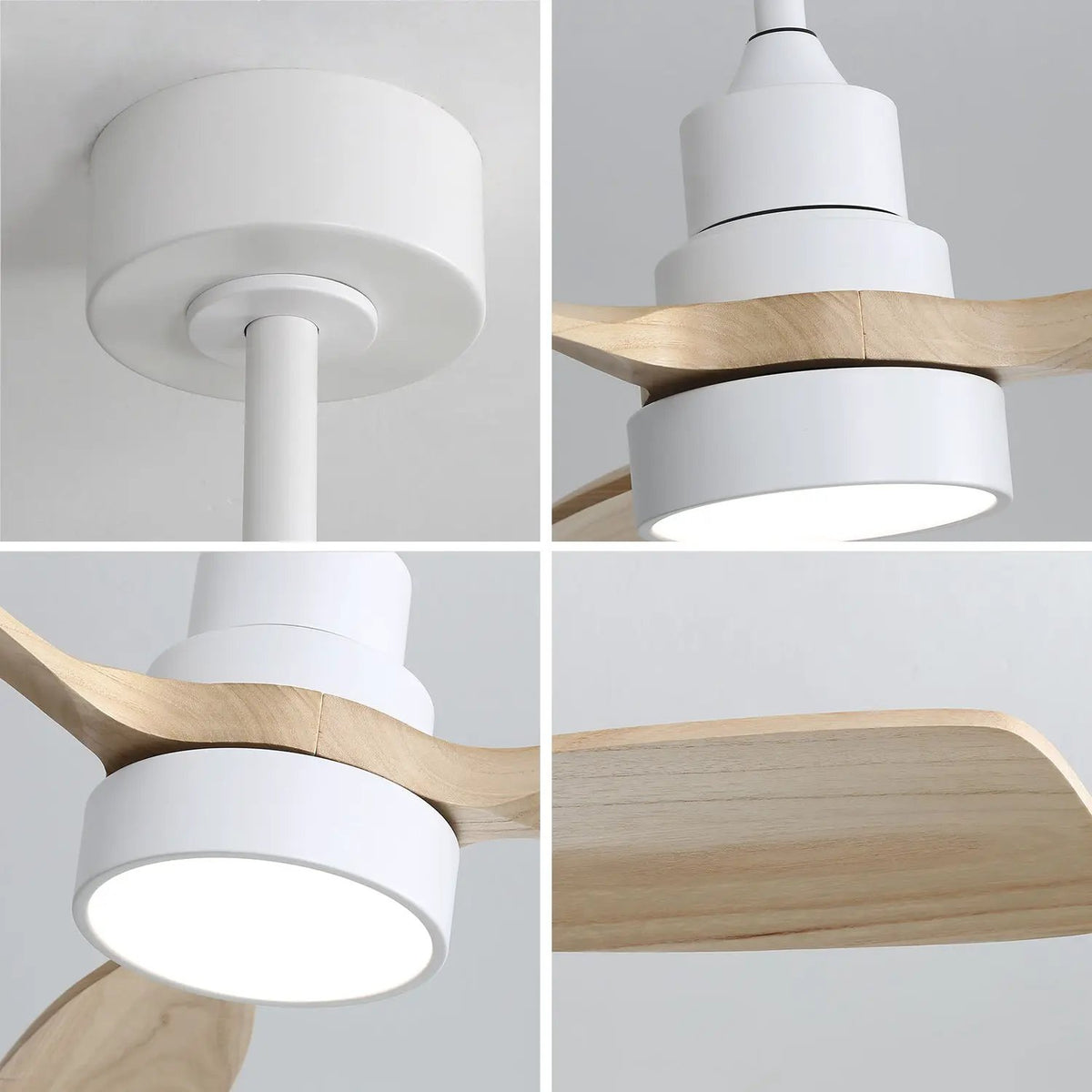 Indoor Ceiling Fan | 48 Inch Span | Dimmable LED Light | 6 Speed Remote Reversible Blades