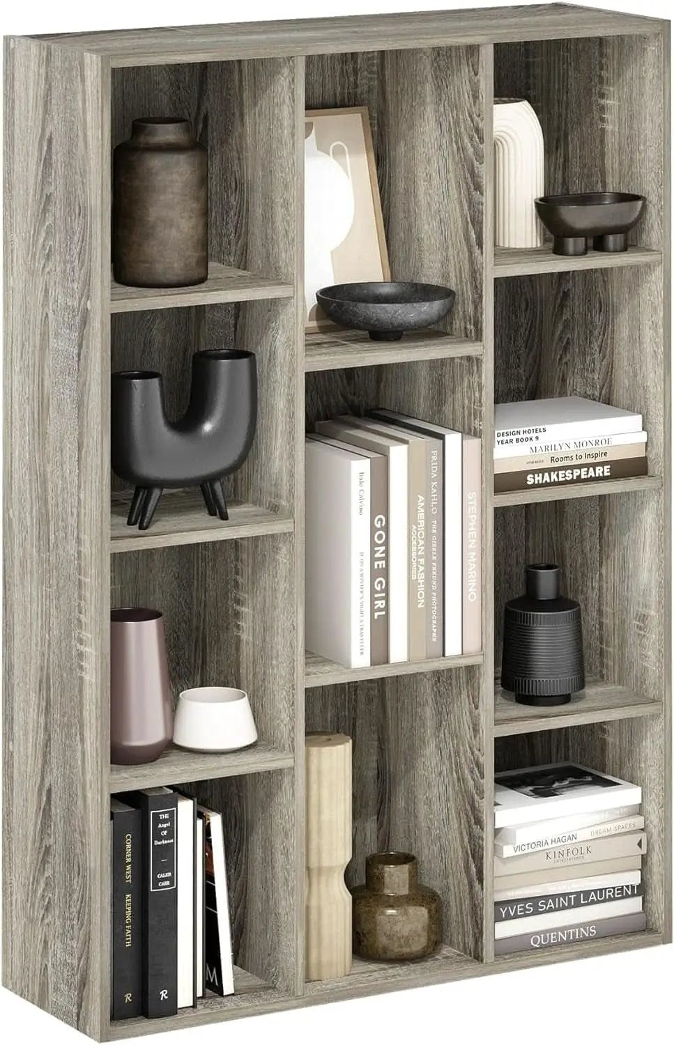 Luder 11-Cube Reversible Open Shelf Bookcase French Oak from PriceLows™