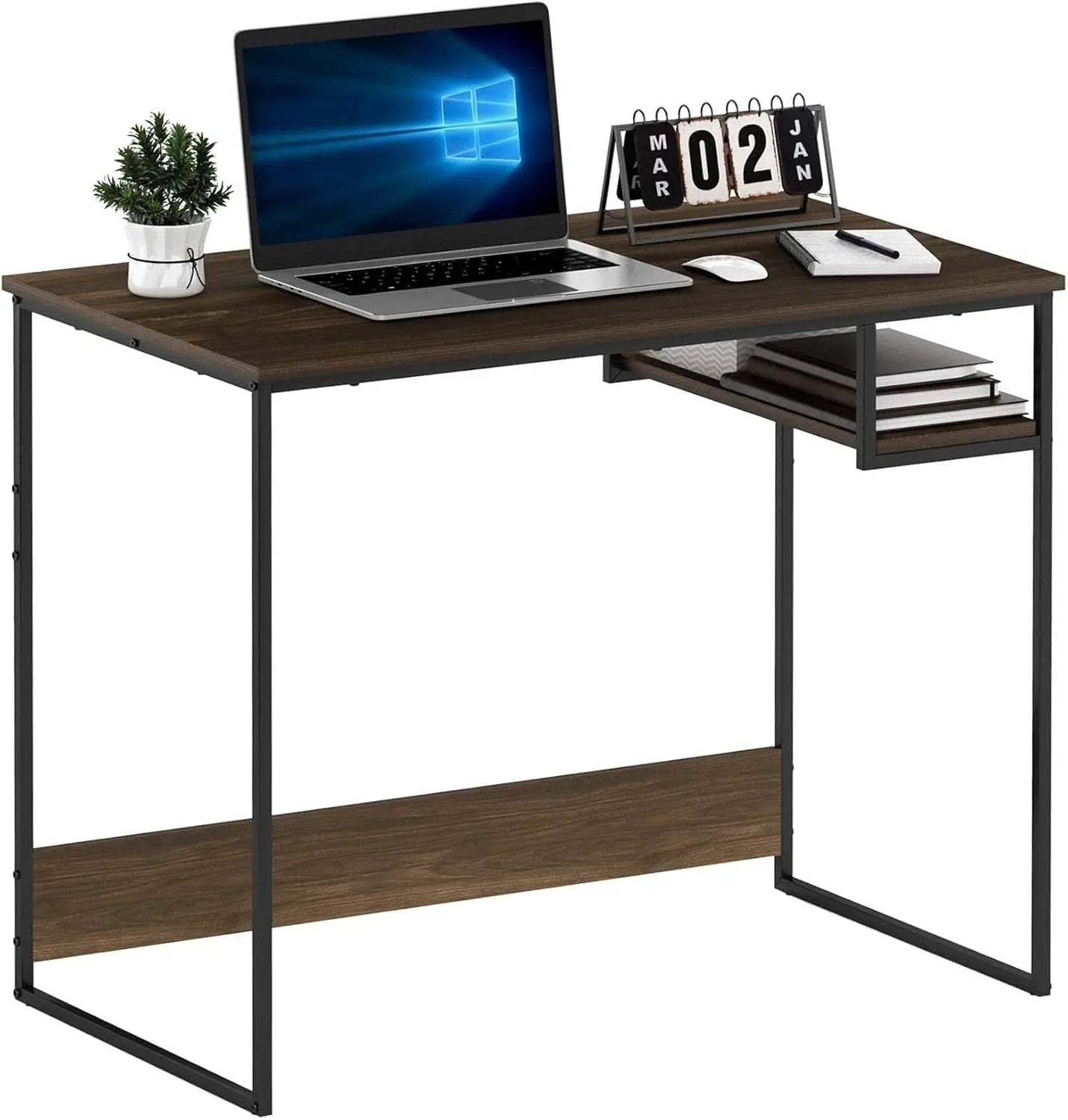Moretti Lifestyle 35 Inch Study Desk Columbia Walnut from PriceLows™